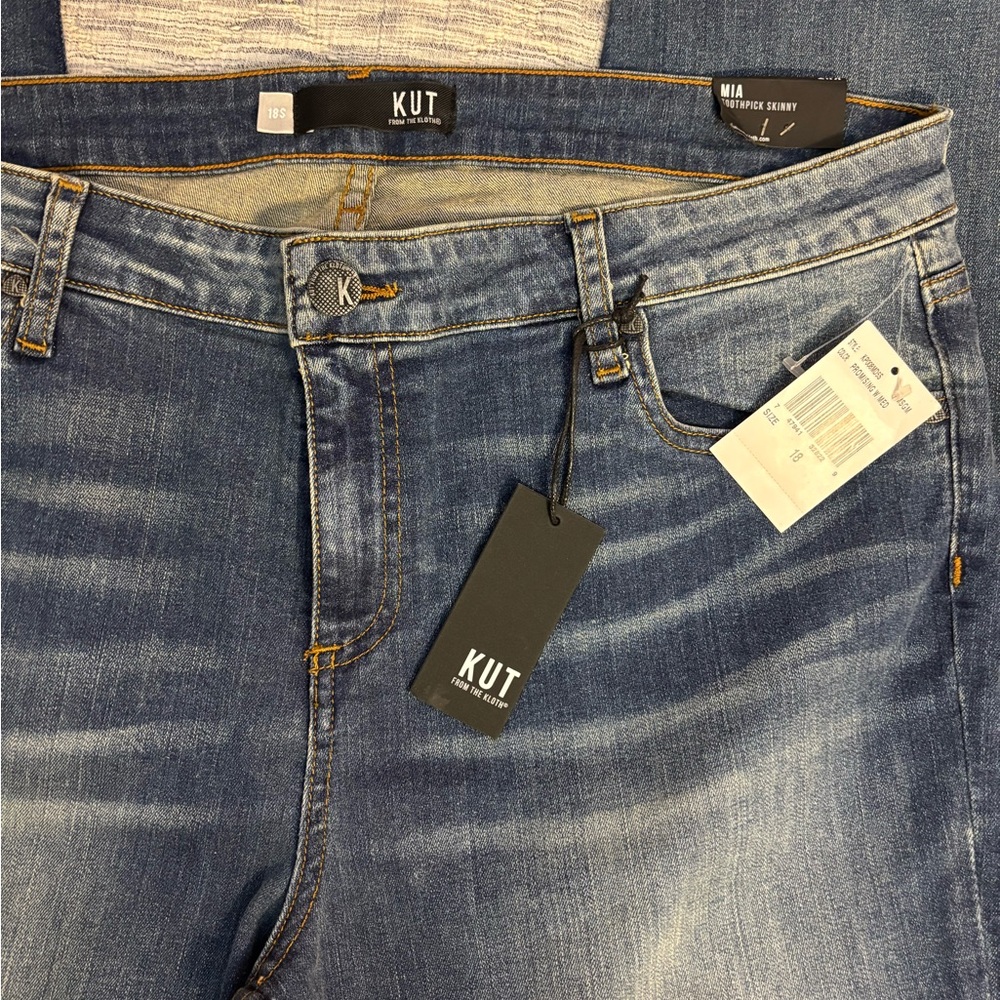 KUT From The Kloth Mia Toothpick Skinny Jeans Sz 18 NWT | KUT Women Skinny Jean- - Picture 4 of 10